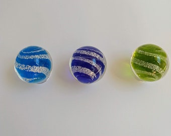 Jetstream handmade marbles, jetstream collector marbles, 25mm marbles, glass marbles for collectors,