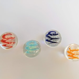 moonstone hand-made marbles, collector marbles, glow in the dark marbles, 25mm marbles, hand crafted, glass marbles