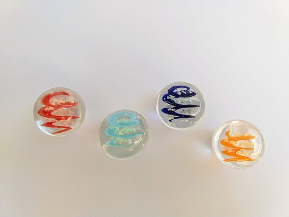 moonstone hand-made marbles, collector marbles, glow in the dark marbles, 25mm marbles, hand crafted, glass marbles