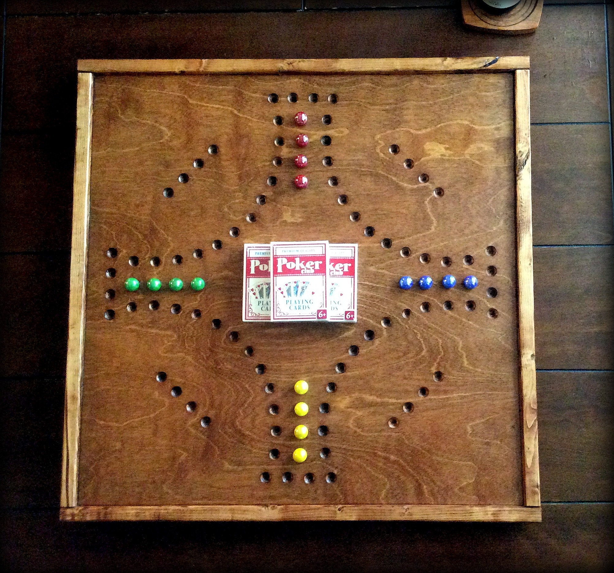 Pegs and Jokers, Marbles and Jokers, 4 player pegs and Jokers, Jokers