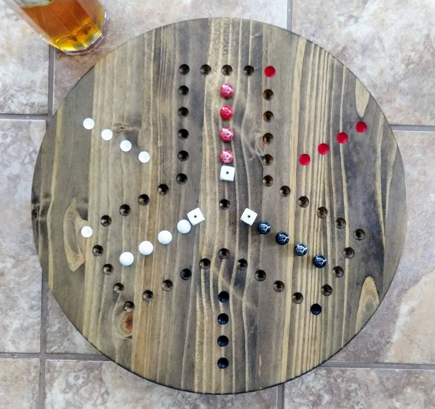 NEW 3 6 Player Wahoo Game Board 3 6 Double side Aggravation Game Board Large Round Wahoo Game 