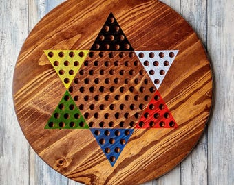 Chinese Checkers,  Chinese Checkers game board, Classic wood family games, marble games, family games 6 players, Classic Chinese Checkers