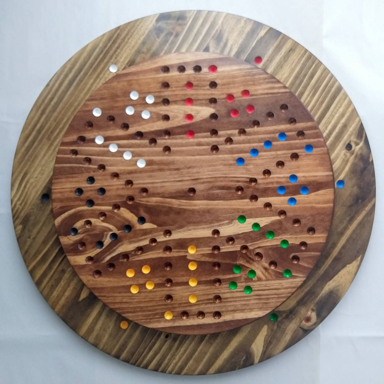 Extra large,4/6 double side wahoo board. Regular marble, extra large double side aggravation