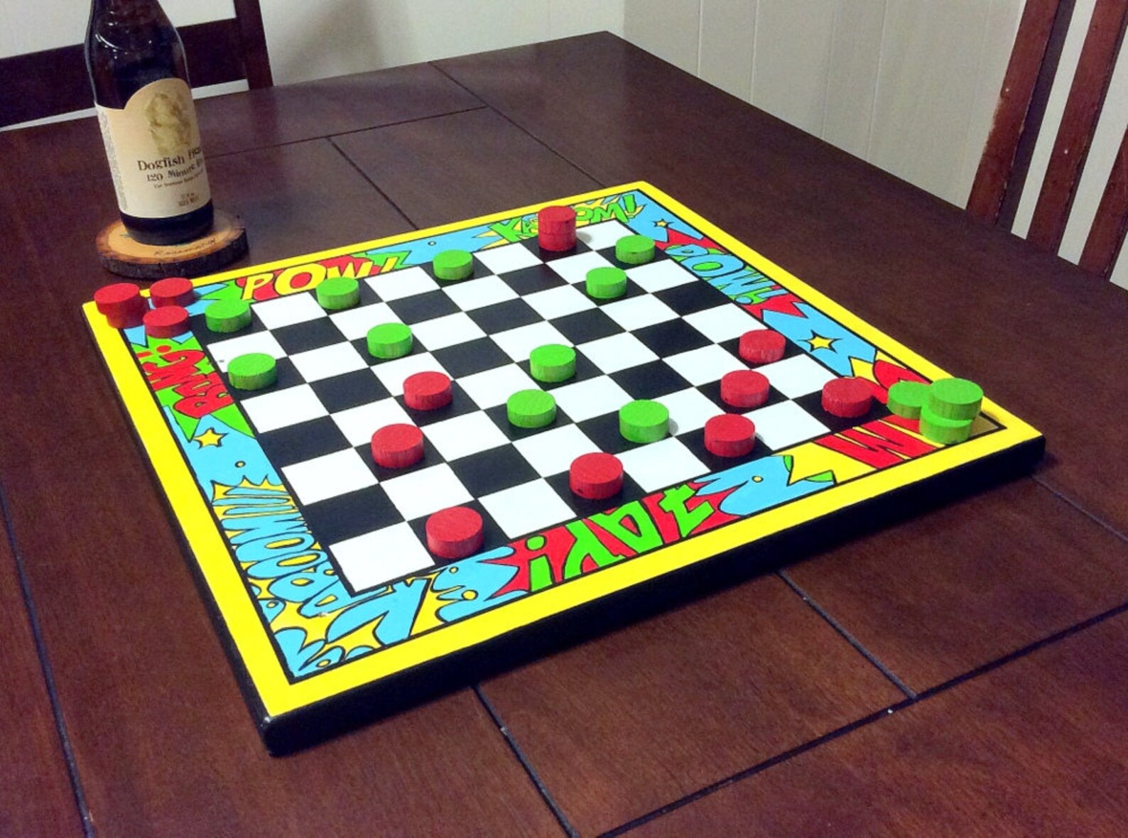 Comic Book Checker Board Comic Style Game Board Old School - Etsy