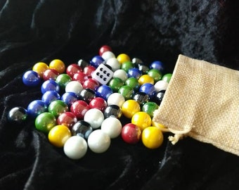 Chinese checkers marble replacement set, set of 60 marbles, game replacement marbles, target size, 16mm marbles, 5/8" marbles for games