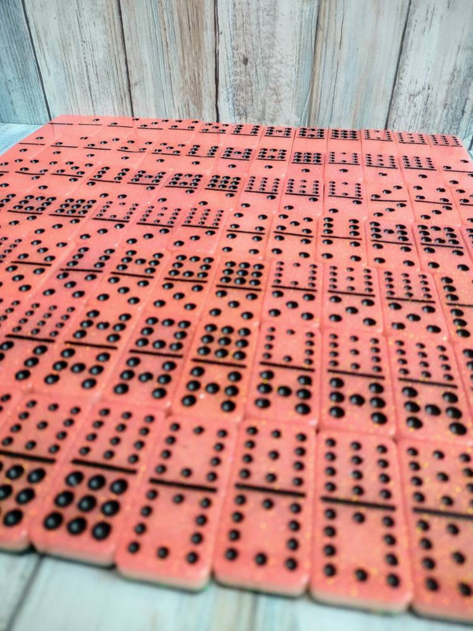 Double 9 Domino Set Double 12 Domino Set Hand Made Resin Etsy