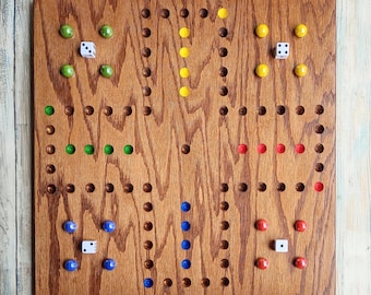 Red Oak Wahoo Game Board: 4-Player Aggravation Board