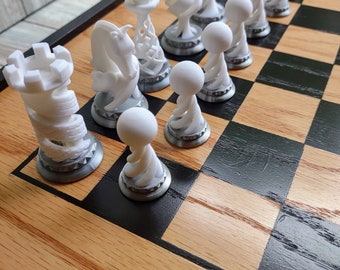 3 in 1 game set! Chess, Checkers, and Wahoo game board.  Classic board game set, game gift set, 3-in-1 game set for families