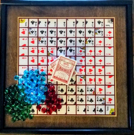 One eyed Jack game board playing cards game board hand made Etsy