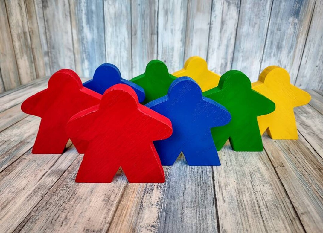 Jumbo Meeple, Jumbo Meeples in Red, Blue, Green, Yellow Extra Large ...