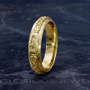 Claddagh Ring: Custom Handmade Heart Spinner Wedding Band