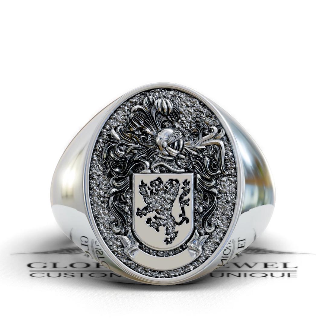 Vintage Knight Signet Ring: Medieval Cross Engraving, Gothic Jewelry - Etsy