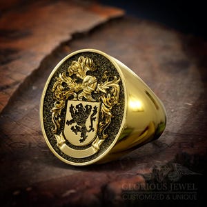 Vintage Knight Signet Ring: Medieval Cross Engraving, Gothic Jewelry