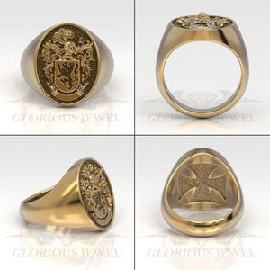 Vintage Knight Signet Ring: Medieval Cross Engraving, Gothic Jewelry - Etsy