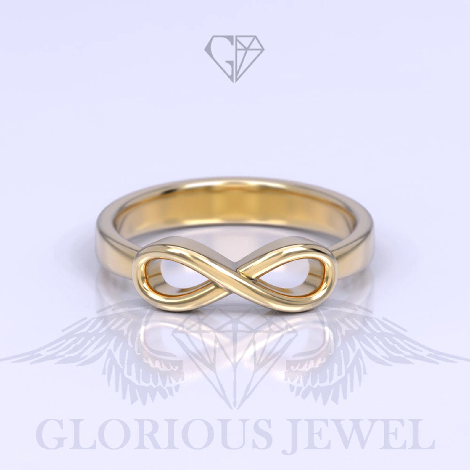 Infinity Wedding Ring Infinity Promise Ring Infinity Wedding Etsy