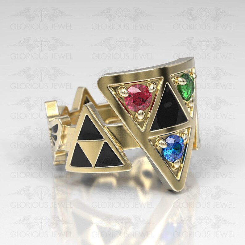 Legend of Zelda Ocarina of Time Geek Rings Engagement Ring Etsy