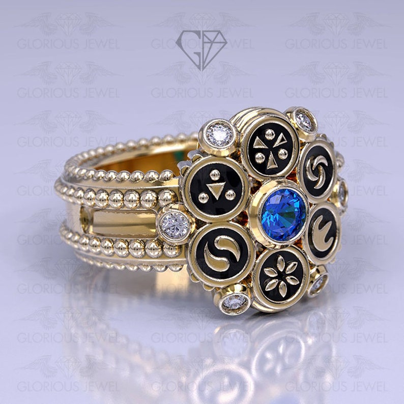 Legend of Zelda Ocarina of time geek rings engagement ring Etsy