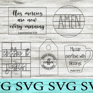 Coffee and Jesus Tiered Tray SVG