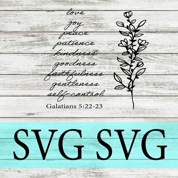 Fruit of the Spirit Svg Etsy
