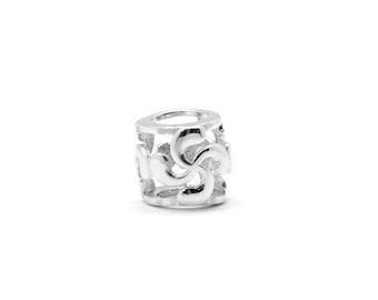 Lauburu bead for bracelets  -Cross-Fits Amore&Baci or Pandora Bracelet Charms -anniversary gift -elegant accessory -charm unisex/ PAN-806
