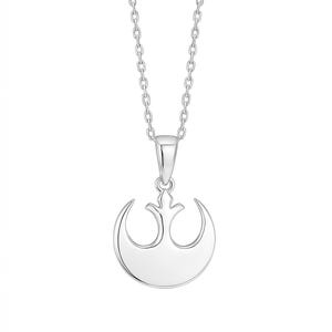 Zilveren Star Wars-hanger, Rebel Alliance-symboolketting, modern symboolcadeau, Star Wars Rebel-sieraden, zilveren sterling Stelar Rebellion