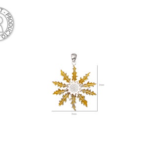 Orecchini Eguzkilore Talisman Jewelry In Argento 925 Con Placcato Oro, Amuleto Basco Portafortuna - Cod. EG-1211 - 3
