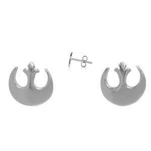 Star Wars Silber Ohrringe, Rebellenallianz Symbol Ohrringe, Modernes Symbol Geschenk, Star Wars Rebel Schmuck, Cluster Drop&Dangle Ohrringe