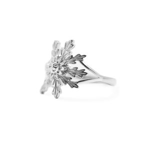 Eguzkilore sterling Silver ring, handmade basque jewellery. &quot;Eguzki&quot;(sun) and &quot;lore&quot; (flower). Basque symbol of protection.
