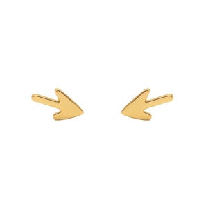 Arrow of Camino de Santiago Earrings in 18k gold Plated, handmade. Pilgrim amulet earrings. Way of St. James earrings. Guide of pilgrims.
