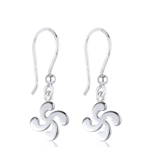 Argent Sterling 925 Crochets Vintage Alliage d/'Argent celtique arbre de vie Boucles d/'oreilles Nouveau