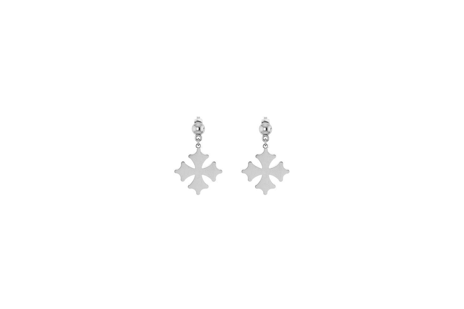 TALISMAN JEWELLERY - Ciondolo Croce Occitana Argento 925. Croce di Tolosa. Catena regalo inclusa, 17 MM, Metallo