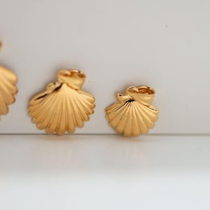 Anhänger Shell Camino de Santiago Vergoldet 3 Mikron 18k. Handgefertigt. Kette als Geschenk mitgeliefert.