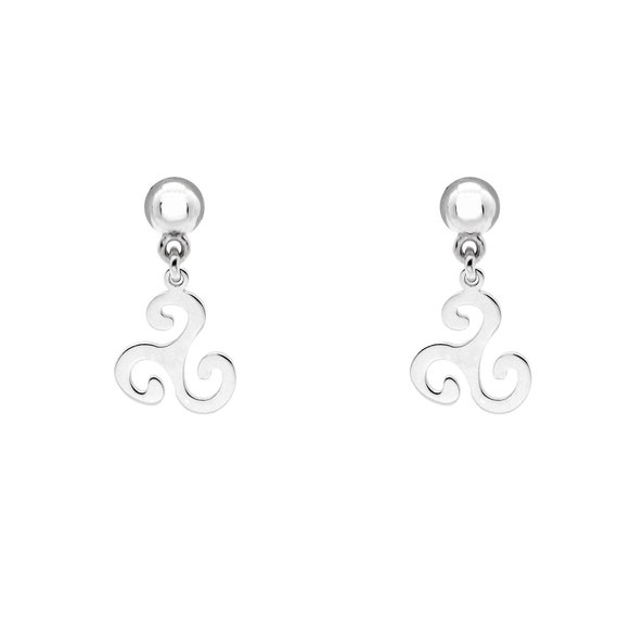 TALISMAN JEWELLERY Pendientes De Plata 925 Con Cierre Tuerca