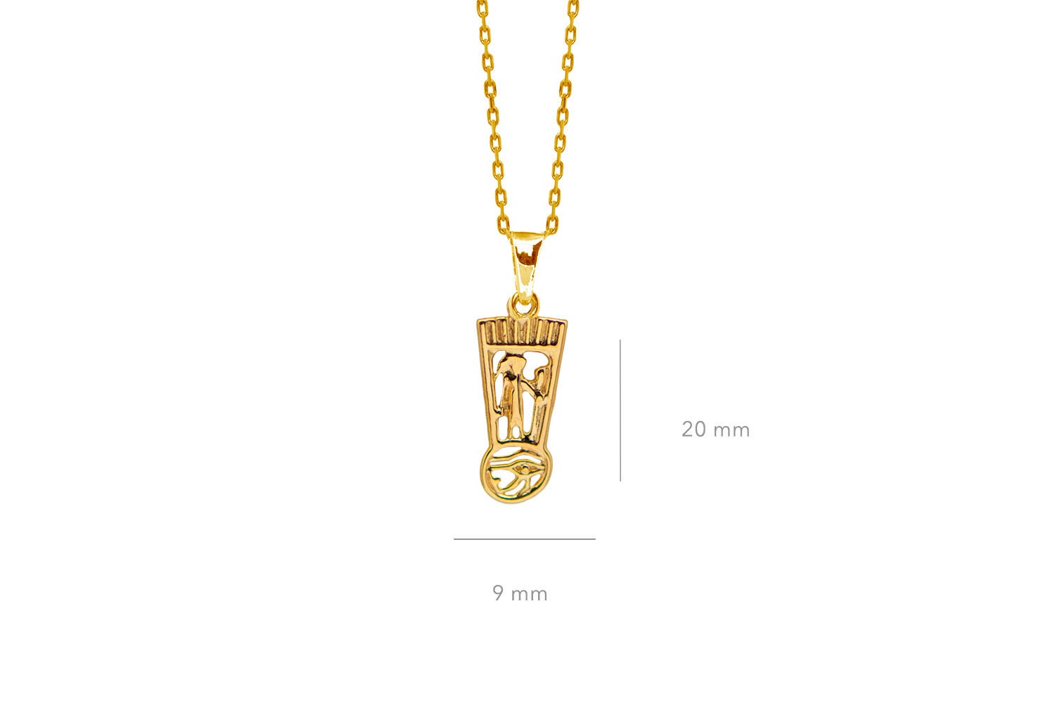 Ciondolo personalizzato con cartiglio egiziano – Collana in oro: 925 Ciondolo personalizzato con cartiglio egiziano – Collana in oro: 925