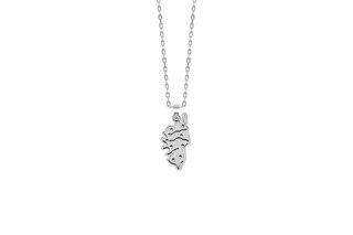 Miniblings Collana Con Gabbiano Fatta A Mano – Ciondolo Uccello 30mm, Catena Argento 45cm, Idea Regalo Estate E Vacanze