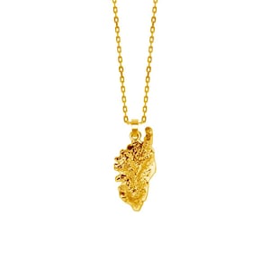 18k Gold Plated Corsica Island pendant, silhouette of Corsica, Corse island. Handmade. Mediterranean soul necklace. Corse necklace.