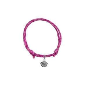 Camino de Santiago Shell Bracelet in sterling silver 925 with adjustable cord. Way of St. James bracelet. Pilgrim amulet, Protection.