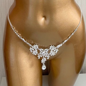 Crystal belt sexy boudoir jewellery