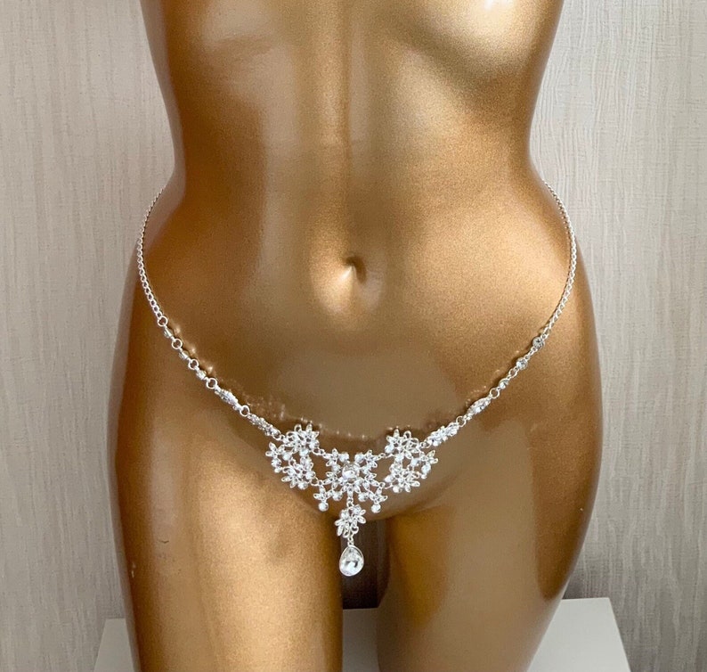 Crystal belt sexy boudoir jewellery