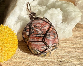 Leopard Jasper Necklace for Courage and Calming Chaos