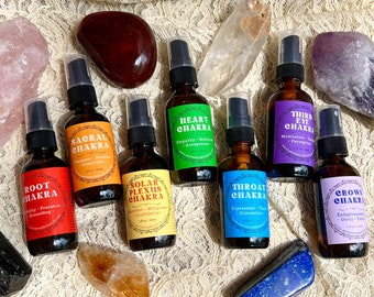 CHAKRA BLEND SETS: Oil Rollers, Aura Mists, or Salt Soaks!