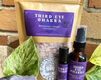 THIRD EYE CHAKRA Blend: Aura Mist, Oil Roller, or Bath Soak!