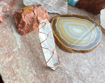 Clear Quartz Point Necklace for Expanded Consciousness