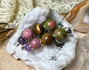 Balance Emotions: 1.75" Alligator Hair Clip Set for Multi-Level Healing