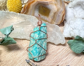 Amazonite Necklace for Courage and Feminine Empowerment