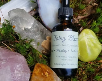 Fairy Blend Face Moisturizer for Skin and Scalp ~ Combination ~ 100% Pure & Natural, with Rosehip Seed and Cedarwood, Woodsy Musk n Spice