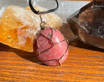 Rhodonite Necklace for Purpose, Potential, and Altruism