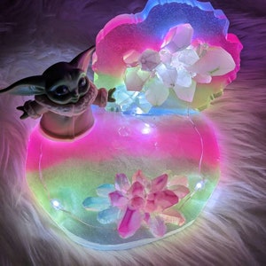 Gloeiend in het donker + LED's Telefoonhouder / iPad-houder / Phone Desk Stand / Cadeau-idee / Kerstcadeau / Verjaardagscadeau /