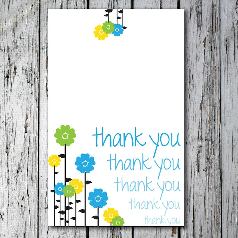 Folded Thank You Card Template