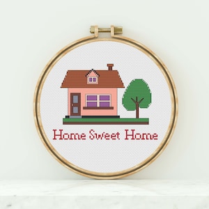 Home Sweet Home Cross Stitch Pattern Music Counted Cross Stitch Modern  Cross Stitch Home Sweet Home Pattern PDF Download